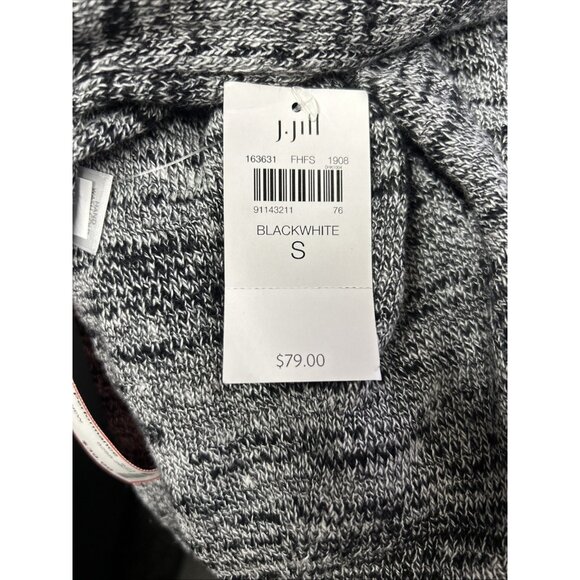 Pure Jill Top $79 Sz S Black White Hi Lo Linen Cotton Top - Picture 16 of 16